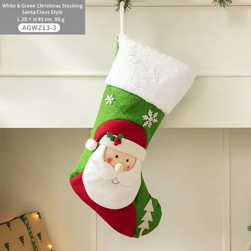 Red Santa Claus Fabric Gift Bag