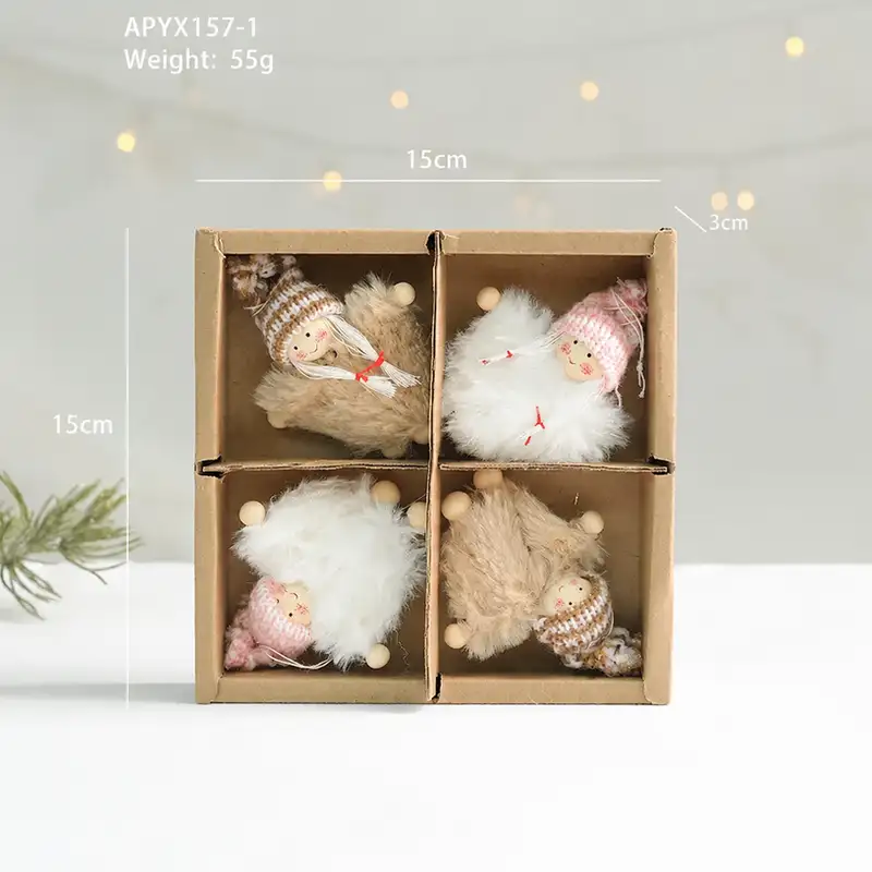 Cute Wool Felt Christmas Hanging Ornament Set
