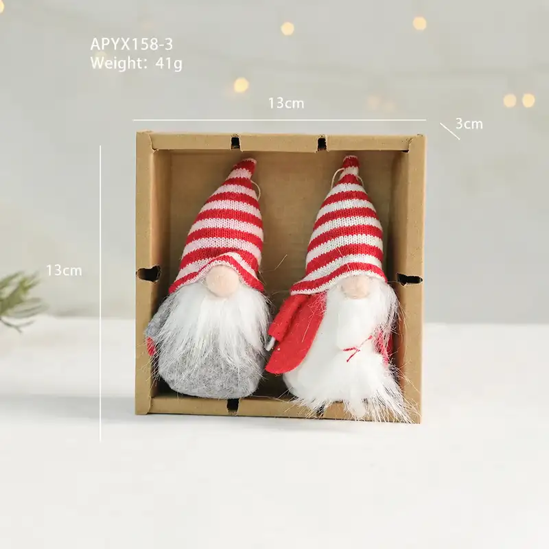 Cute Wool Felt Christmas Hanging Ornament Set