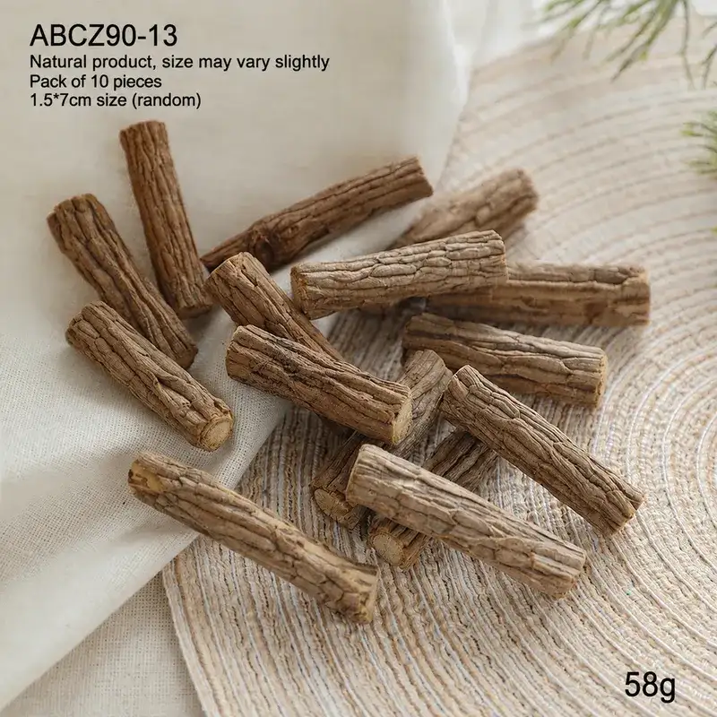 Christmas Natural Pine Cones and Raw Wood Decorative Materials