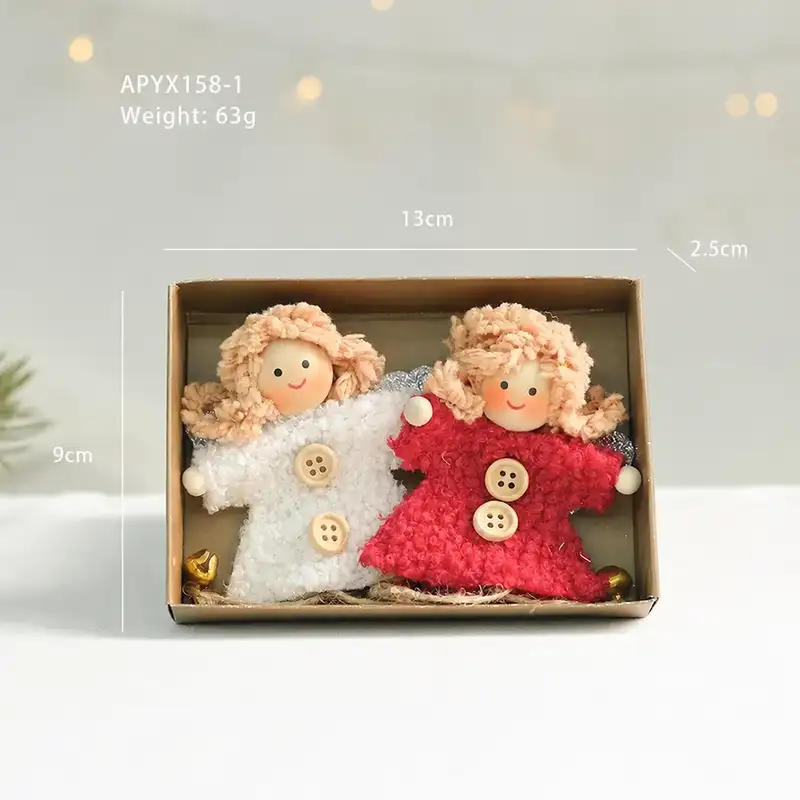 Cute Wool Felt Christmas Hanging Ornament Set