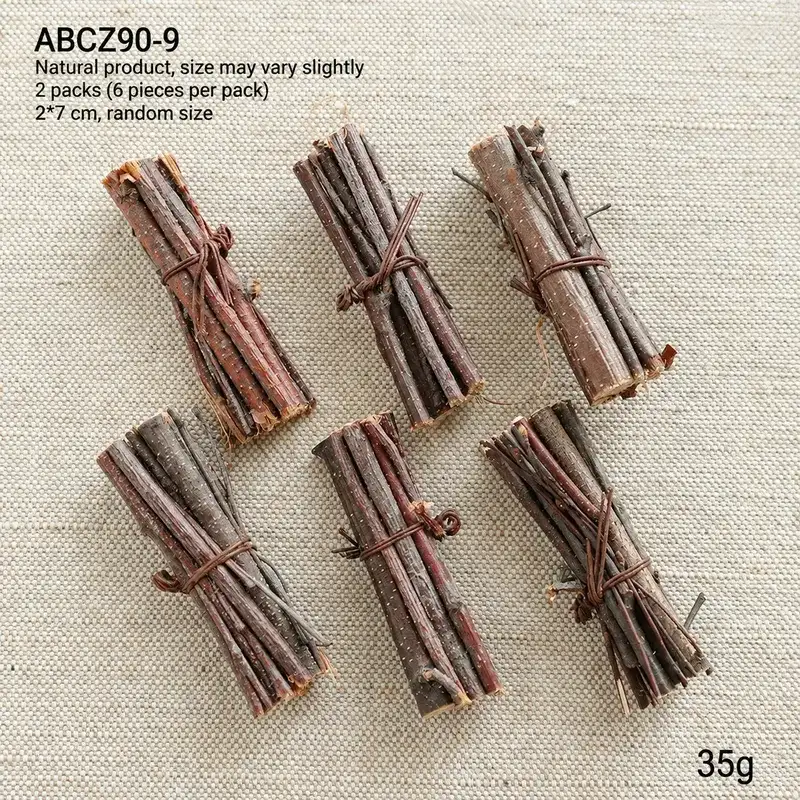 Christmas Natural Pine Cones and Raw Wood Decorative Materials