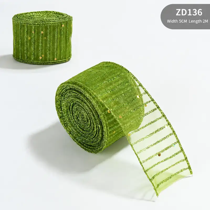 聖誕絲絨鏤空裝飾帶