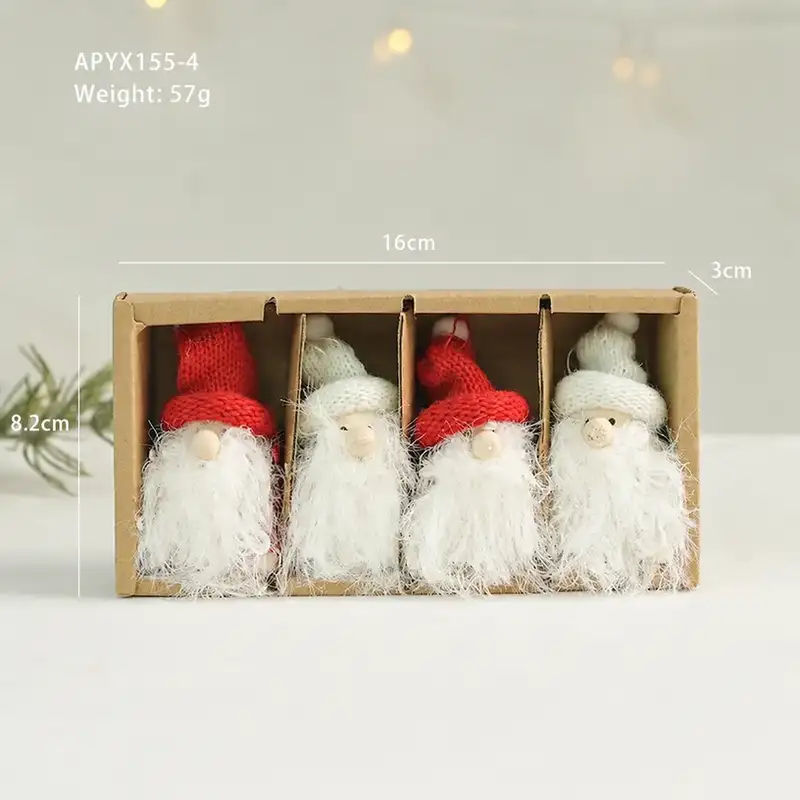 Cute Wool Felt Christmas Hanging Ornament Set