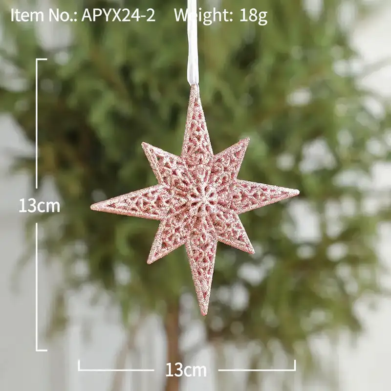 聖誕花環星星門掛飾