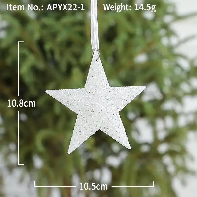 聖誕花環星星門掛飾