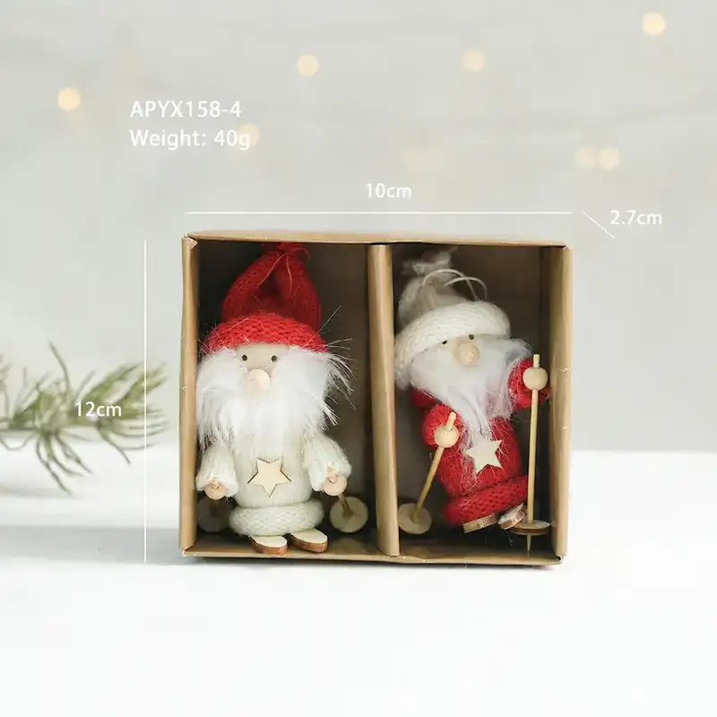 Cute Wool Felt Christmas Hanging Ornament Set