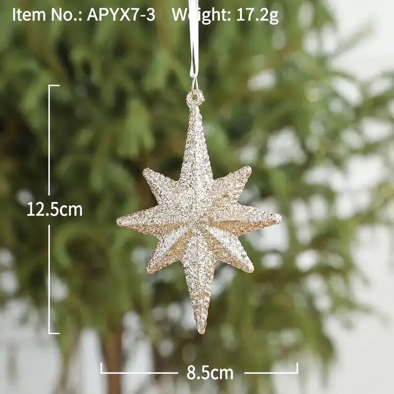 聖誕花環星星門掛飾