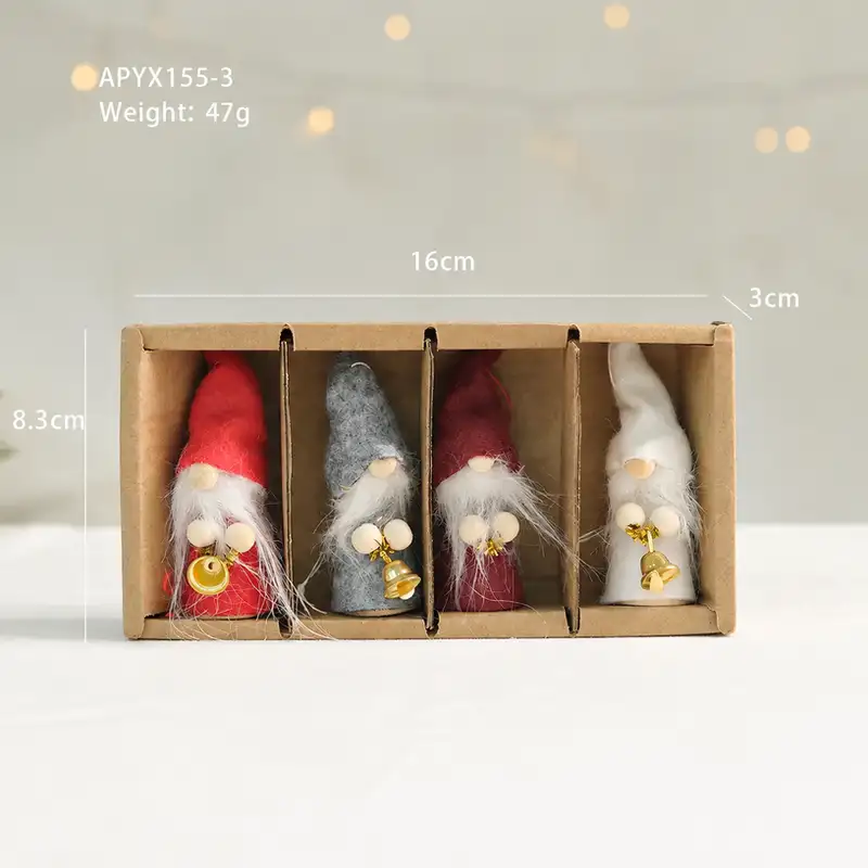 Cute Wool Felt Christmas Hanging Ornament Set