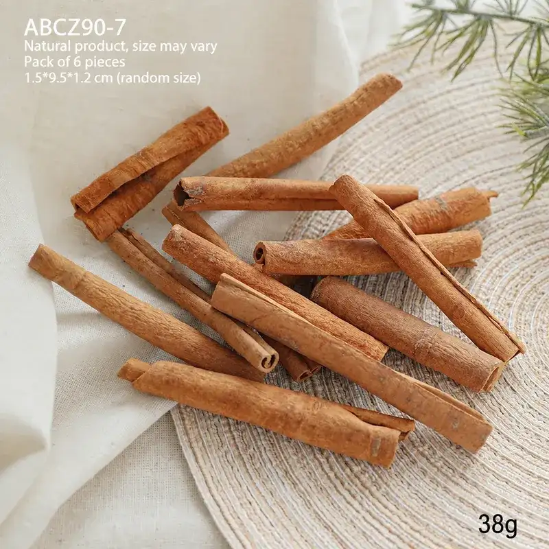 Christmas Natural Pine Cones and Raw Wood Decorative Materials