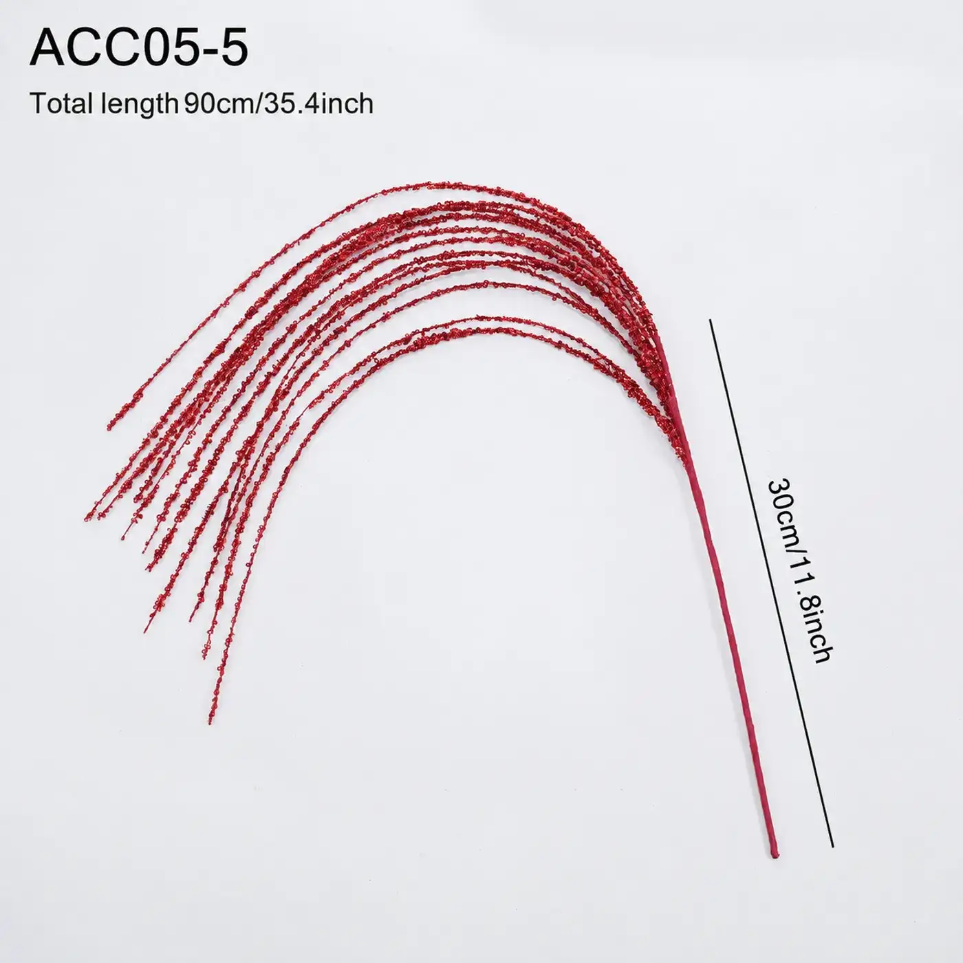 90cm Sequin Tassel Wheat Stalk Christmas Decorative Branch