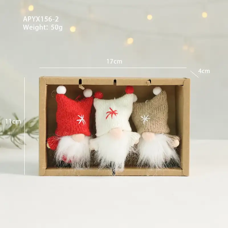 Cute Wool Felt Christmas Hanging Ornament Set