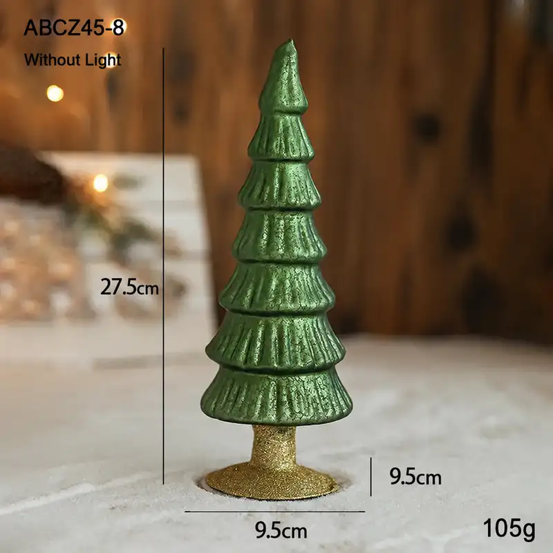 Vintage Sequin Christmas Tree Light-Up Desktop Lamp