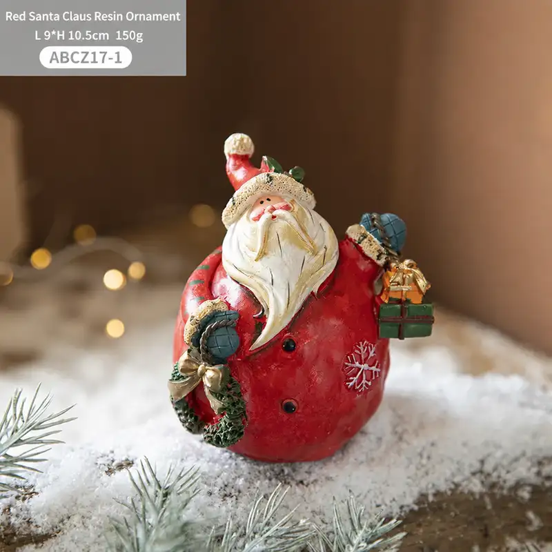 Resin Hand-Painted Santa Gnome Decoration