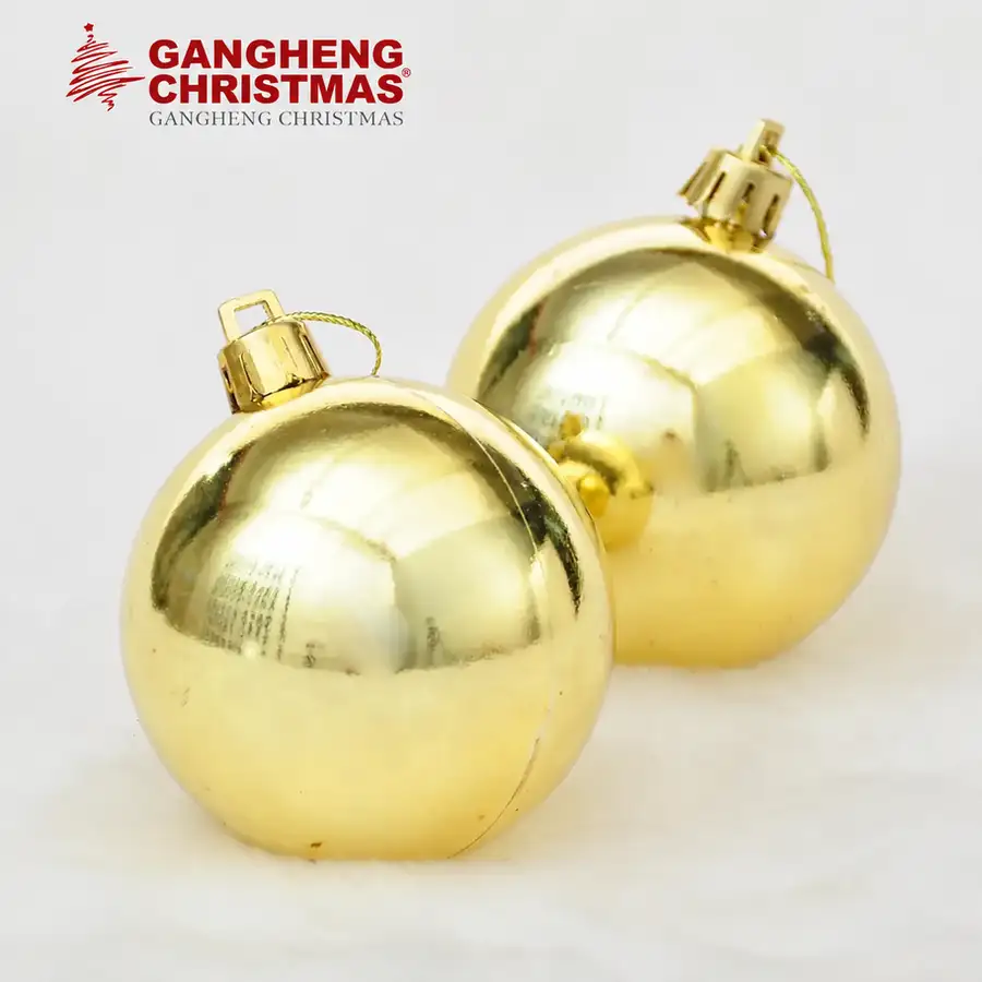 金色電鍍聖誕球掛件