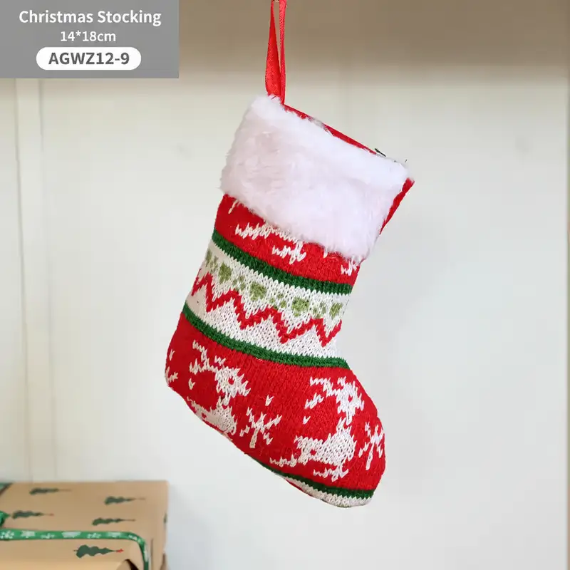 Red Santa Claus Fabric Gift Bag