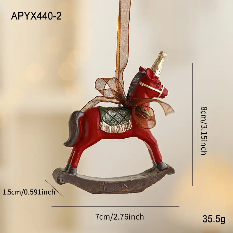 Christmas resin hanging ornament