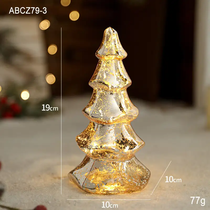 Vintage Sequin Christmas Tree Light-Up Desktop Lamp
