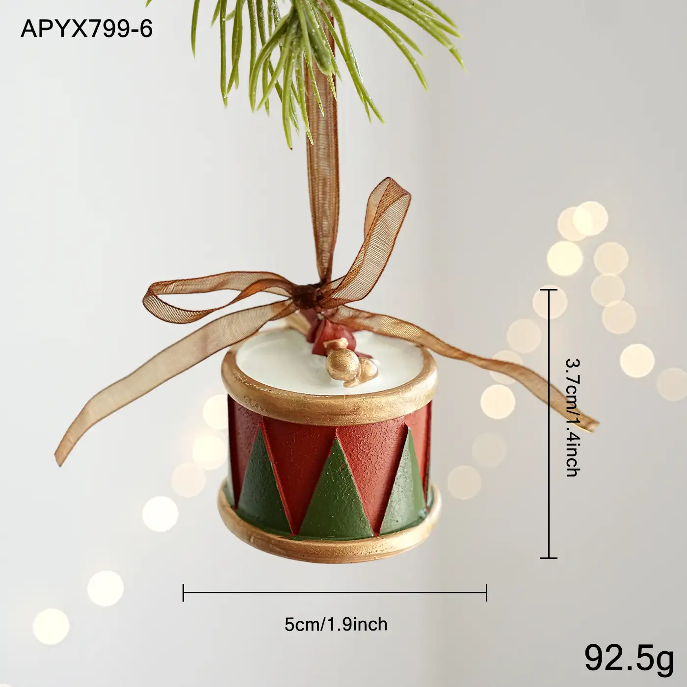 Christmas resin hanging ornament