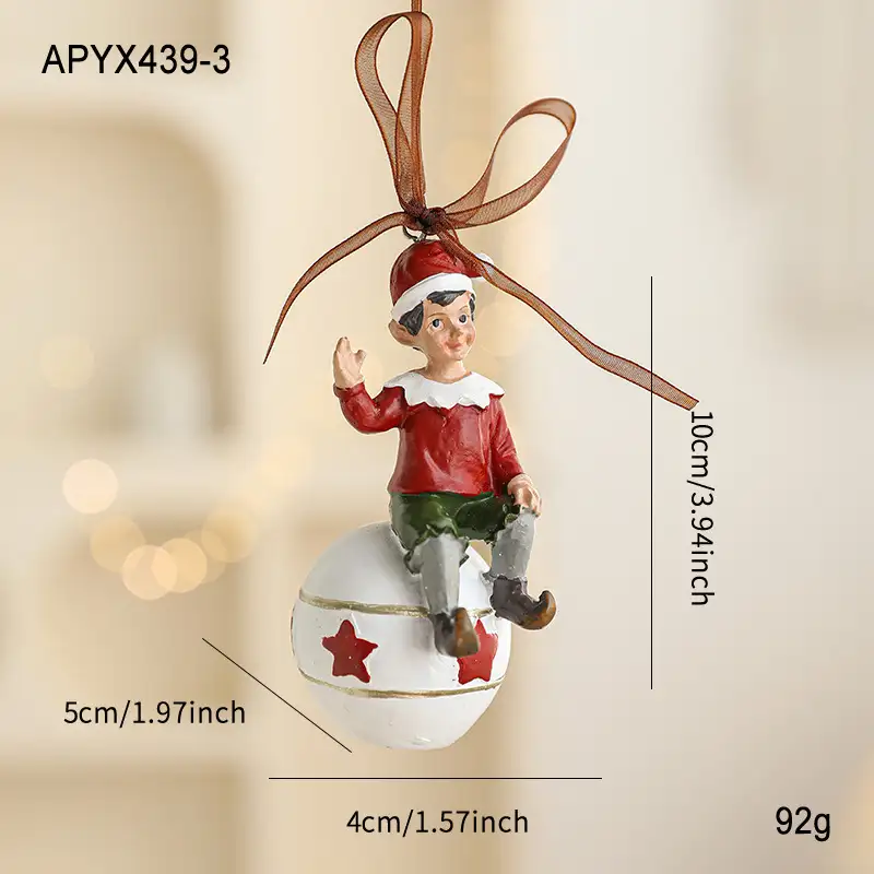 Christmas resin hanging ornament