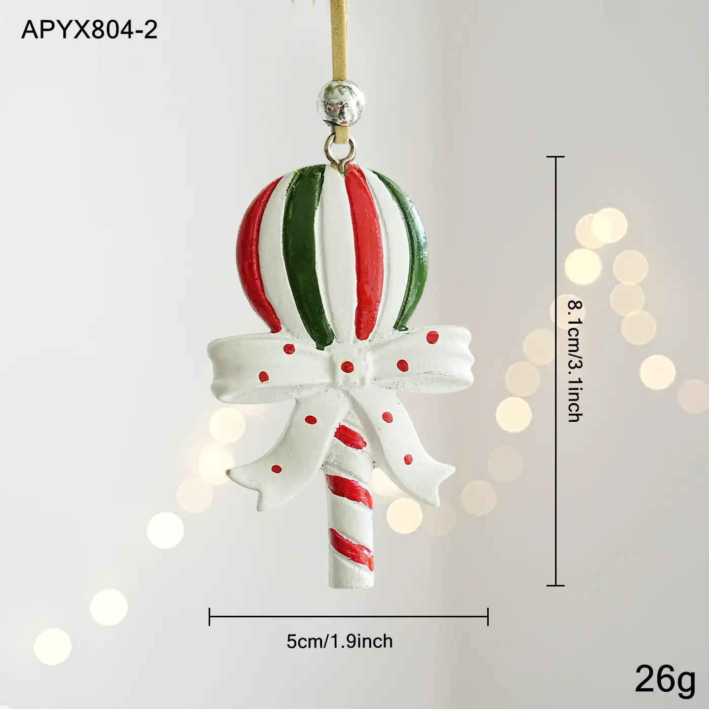 Christmas resin hanging ornament