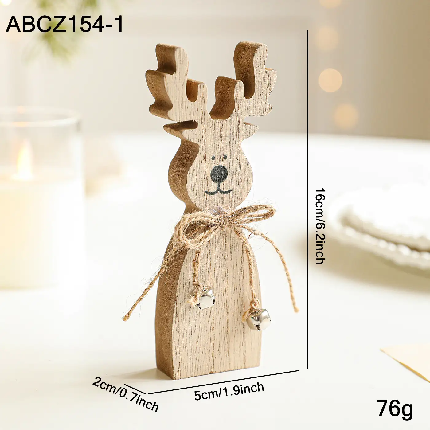 Christmas Wooden Reindeer Decoration