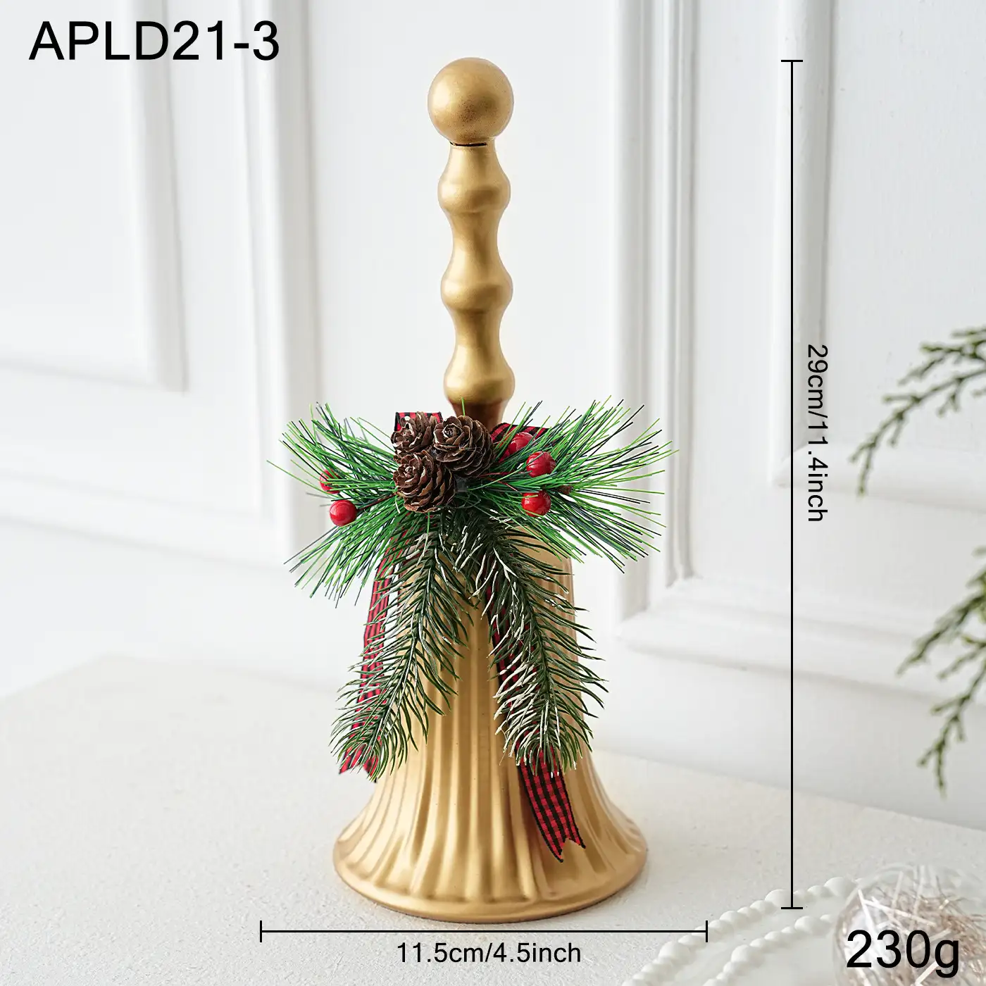 Creative Wrought Iron Christmas Bell Ornament