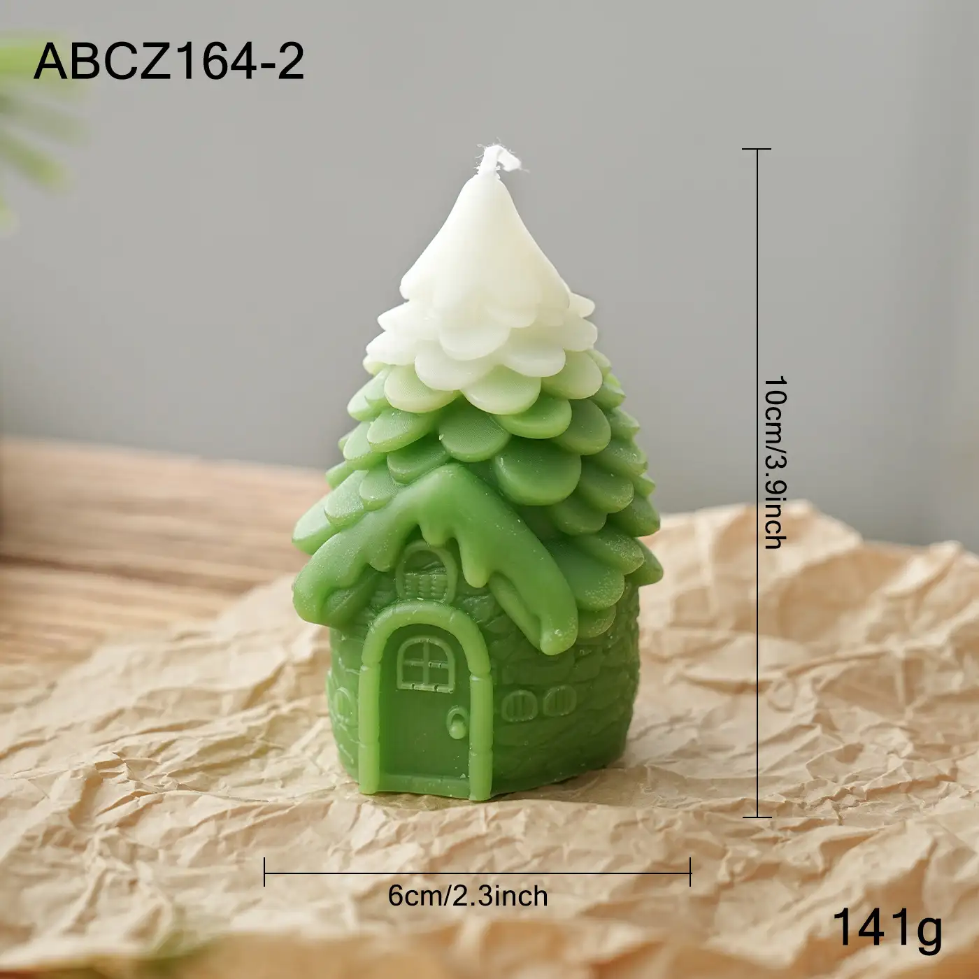 石蠟聖誕造型蠟燭擺件桌面裝飾