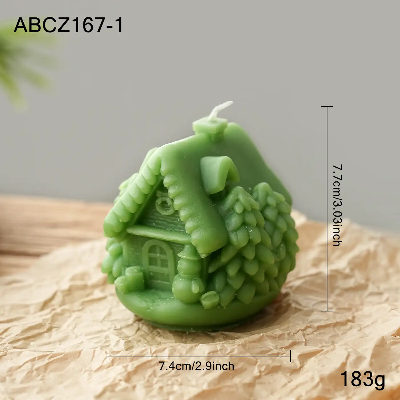 石蠟聖誕造型蠟燭擺件桌面裝飾
