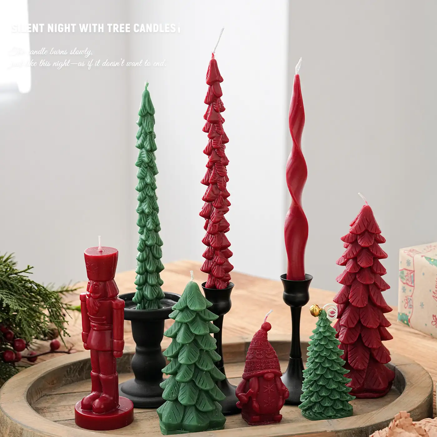 Christmas-Shaped Paraffin Wax Candle Ornament