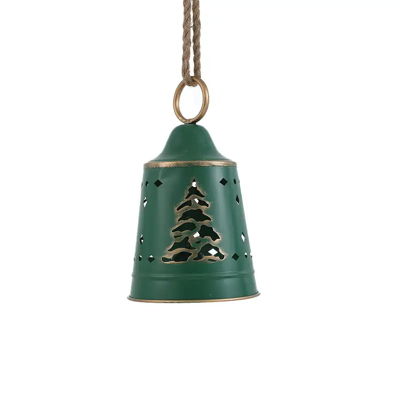Creative Iron Christmas Tree Bell Ornament