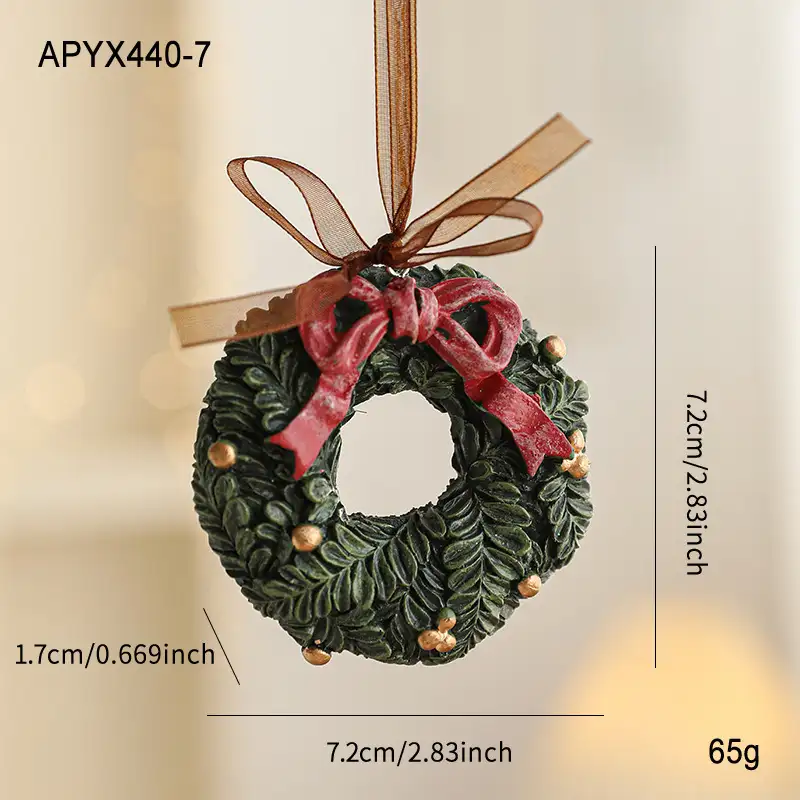 Christmas resin hanging ornament