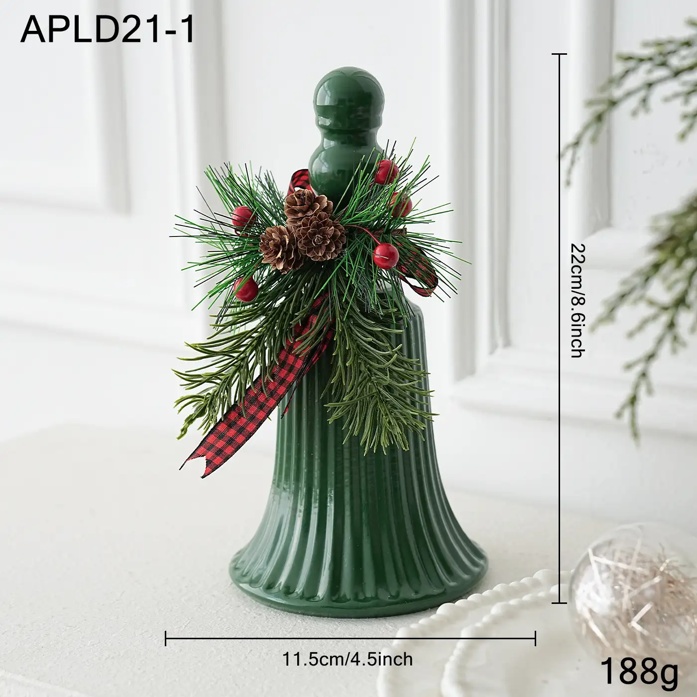 Creative Wrought Iron Christmas Bell Ornament