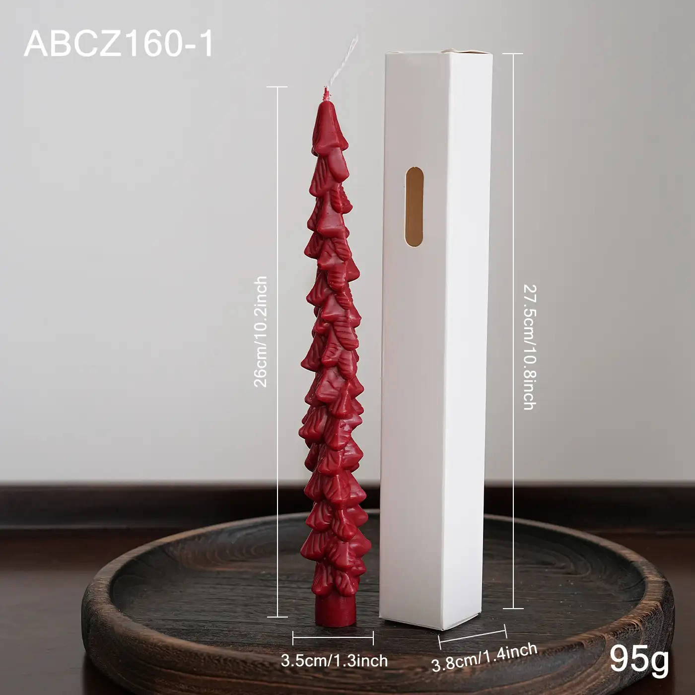 Christmas-Shaped Paraffin Wax Candle Ornament
