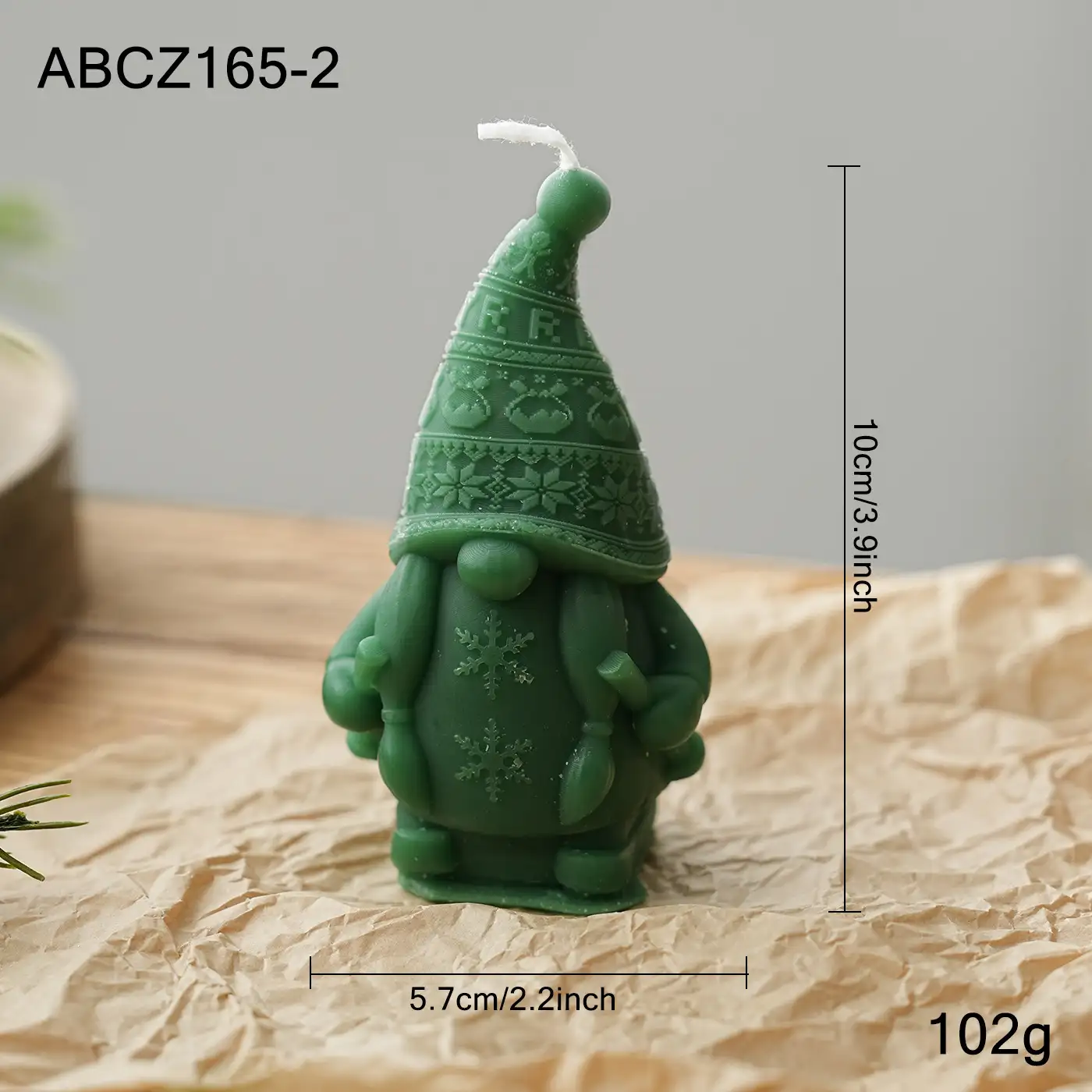 石蠟聖誕造型蠟燭擺件桌面裝飾
