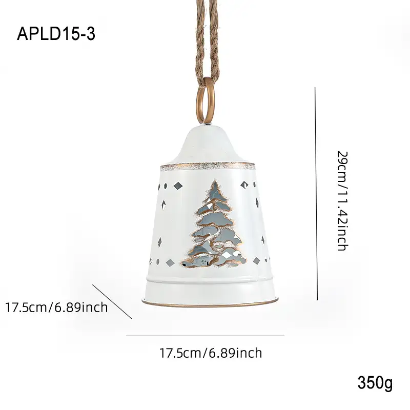 Creative Iron Christmas Tree Bell Ornament