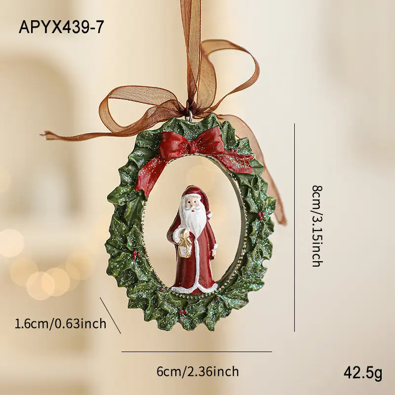 Christmas resin hanging ornament