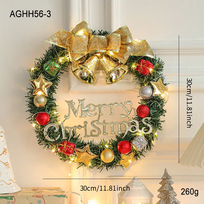 30cm Christmas Vine Wreath Door and Wall Hanging