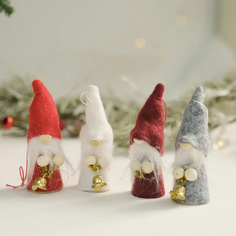 Cute Wool Felt Christmas Hanging Ornament Set