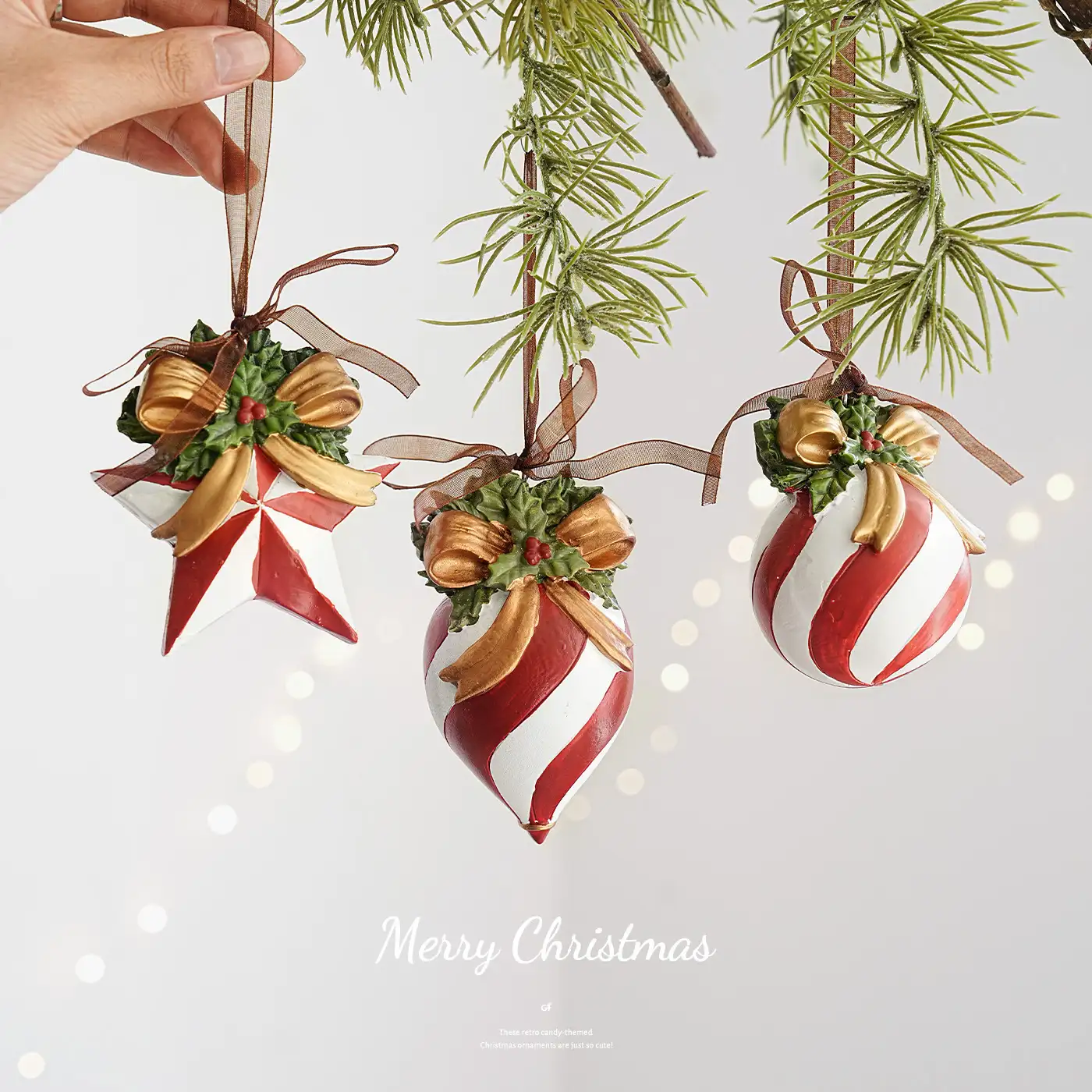 Christmas resin hanging ornament