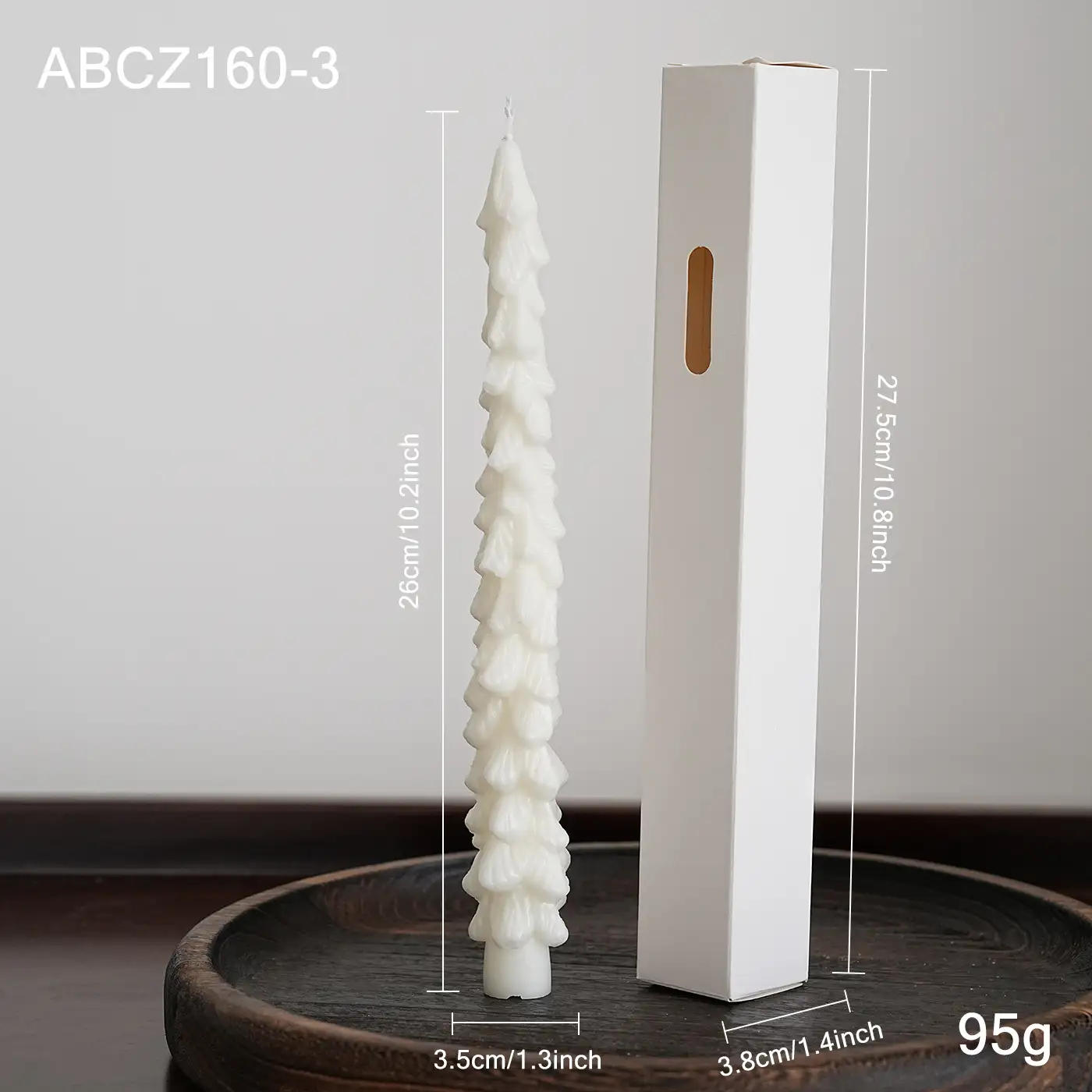 Christmas-Shaped Paraffin Wax Candle Ornament