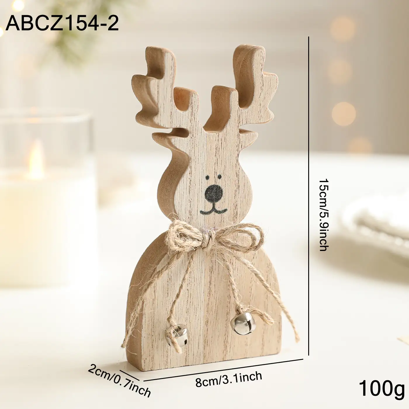 Christmas Wooden Reindeer Decoration