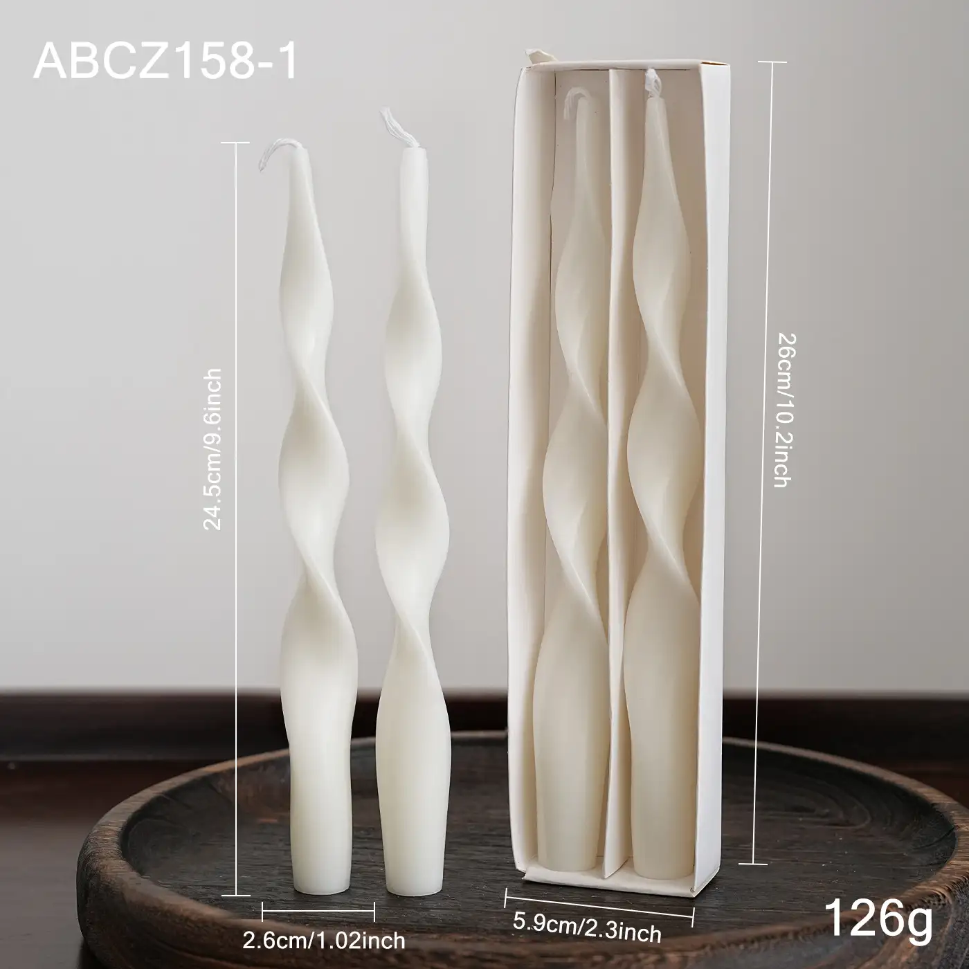 Christmas-Shaped Paraffin Wax Candle Ornament