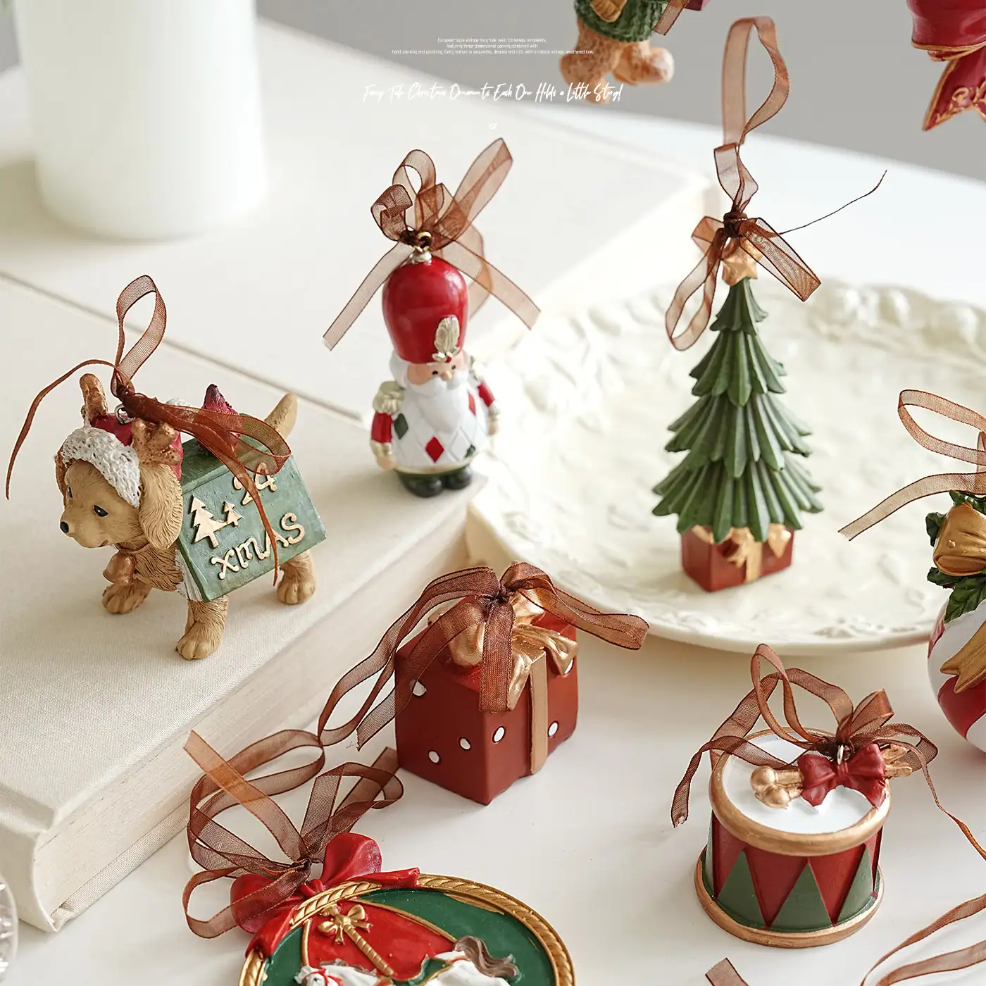 Christmas resin hanging ornament