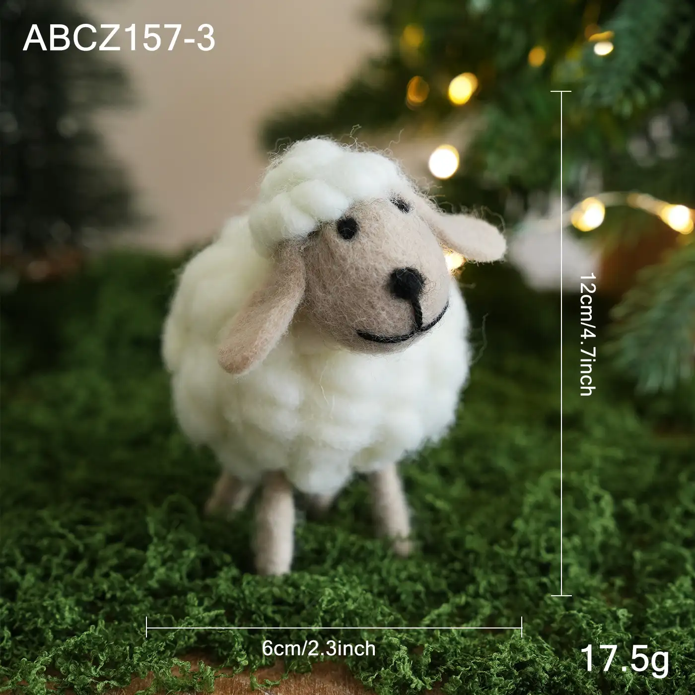 聖誕毛絨綿羊公仔桌面擺件兒童禮物