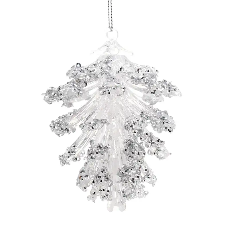 Transparent Acrylic Christmas Reindeer Hanging Ornament