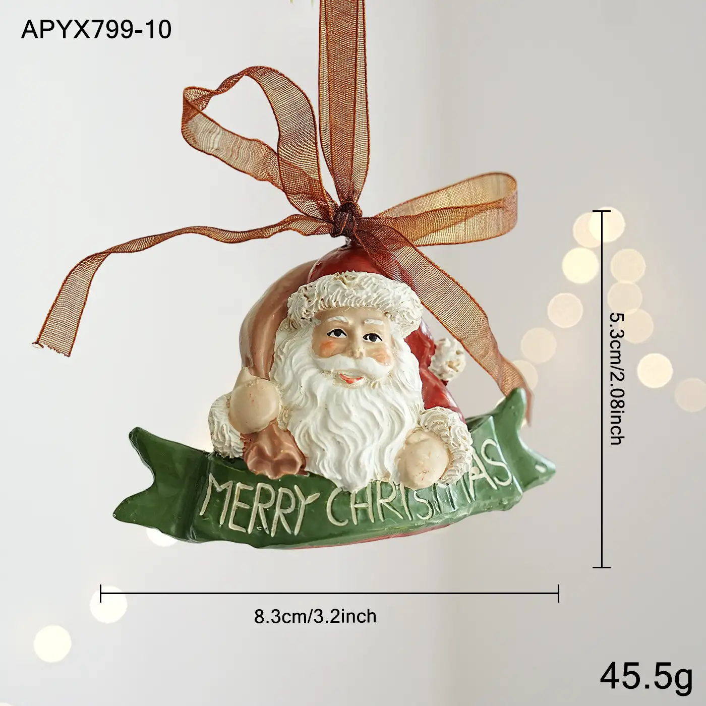 Christmas resin hanging ornament