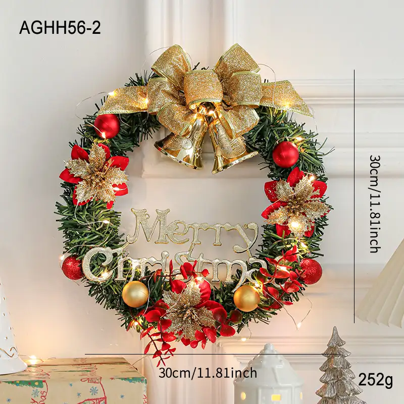30cm Christmas Vine Wreath Door and Wall Hanging