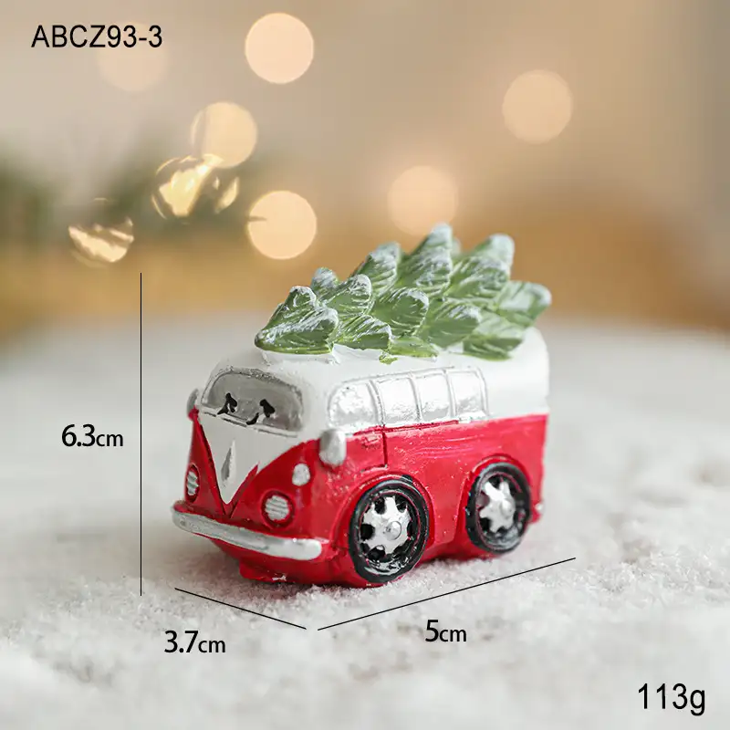 樹脂聖誕迷你桌面擺件房屋雪人款