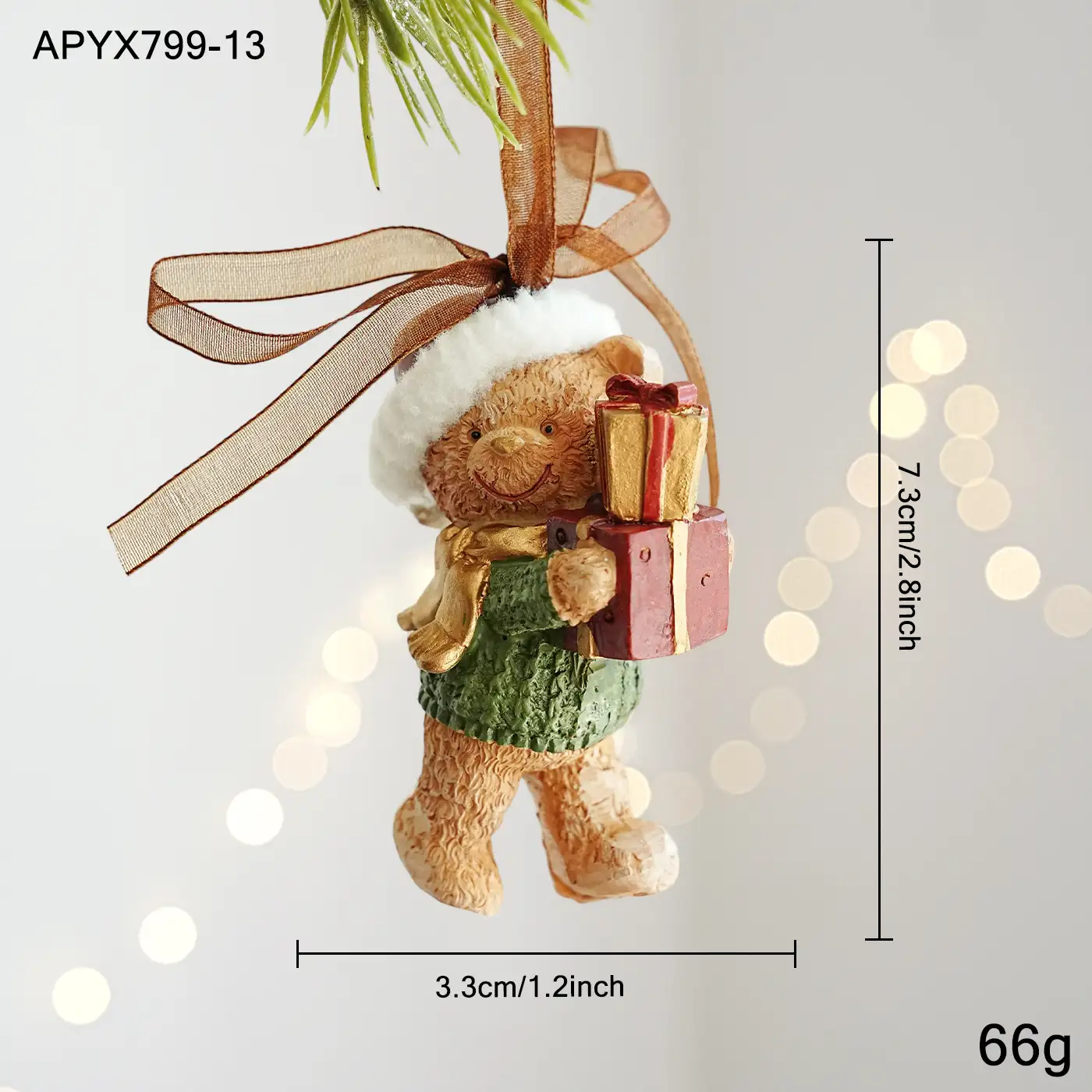 Christmas resin hanging ornament